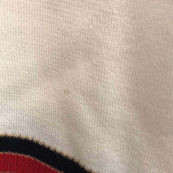 Gucci Ivory Striped Wool-Blend Trimmed Wool Cardigan - Picture 8 of 12